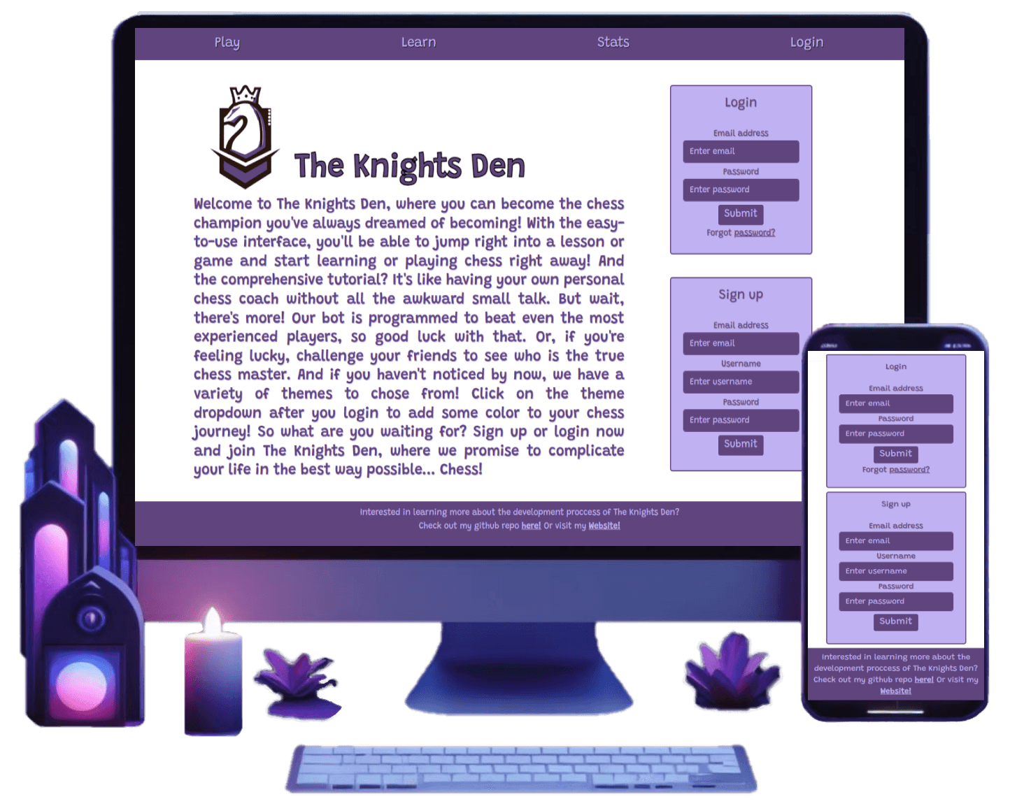 Web development desktop and mobile view mockup 1